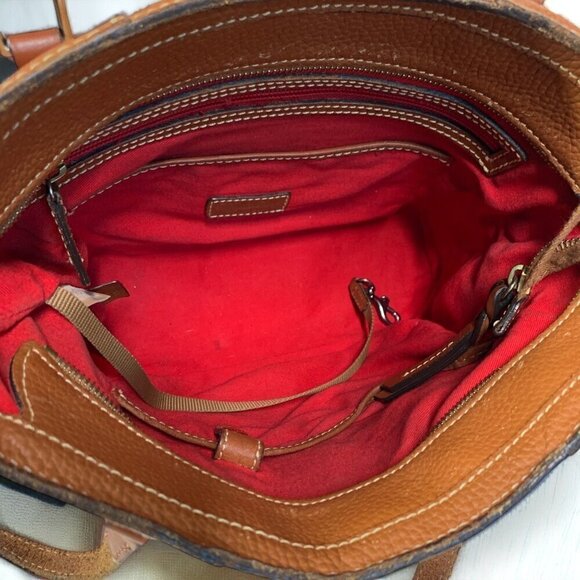 Dooney & Bourke Small Lexington Leather Tote In Caramel Pebble Leather M0386547 - Picture 5 of 13